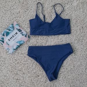 Shein bikini, high waisted bottoms